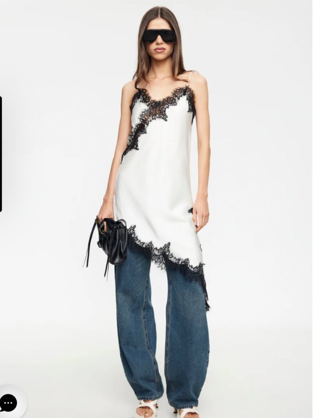 EMERGING MIDI DRESS by LIONESS - PORCELAIN - Size Medium